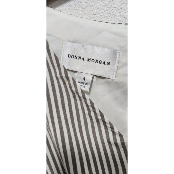 Donna Morgan Striped Coastal Vintage TimelessSummertime Sleeveless Dress Size 4 - Picture 4 of 5